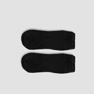 Chaussettes courtes sportives ShieldFlex personnalisables noires, antibactériennes, compressives, respirantes, en fibre de bambou, imprimées, ODM - Product Image 3