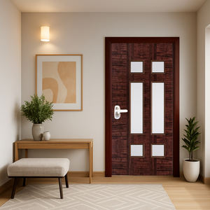 Portes de sortie en PVC écologiques de qualité supérieure imperméable aux termites ignifuge élégant Design moderne léger Durable salle de bain - Product Image 1