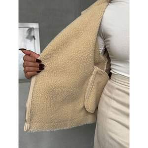 Chaquetas de Cuero con Cierre de Cremallera para Mujer, Color Piedra Claro, Producto al por Mayor de Topshow - Product Image 2