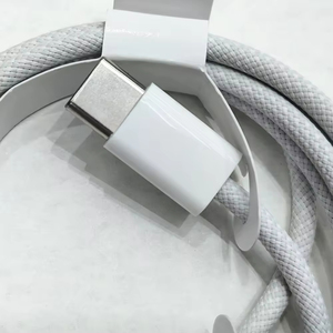 Cable de Carga Rápida PD de 20W 60W, Tipo <span class=keywords><strong>C</strong></span> a Tipo <span class=keywords><strong>C</strong></span>, 1M 2M, Cable de Carga Rápida USB-<span class=keywords><strong>C</strong></span> Trenzado para iPhone 15 16 17 Pro Max Air Plus - Product Image 2