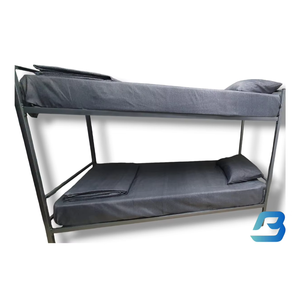 เตียงสองชั้นสำหรับหอพักหรือโรงเรียนโปรไฟล์โลหะราคาถูกสำหรับห้องนอนหรือโรงแรมสำหรับไซต์ก่อสร้าง - Product Image 1