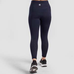 Leggings de yoga tricotés ajustés bleu marine dynamique avec motif strass et design tie-dye, effet push-up, chauds, en Spandex et Nylon, taille 3XL - Product Image 2