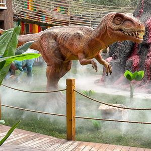 Điện điều khiển từ xa trong nhà animatronic mô phỏng Khủng long mô hình cho trẻ em phiêu lưu công viên trung tâm mua sắm sân bay làm bằng kim loại - Product Image 2