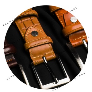 Cinturón deportivo de diseñador de calidad para hombre, Cinturón de piel de vaca compuesto de doble capa, cinturón deportivo para hombre, Material de piel de vaca compuesto - Product Image 4