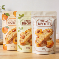 Sachet d'emballage pour biscuits et snacks, en plastique MOPP, écologique, personnalisé avec logo, résistant à l'humidité, de qualité supérieure