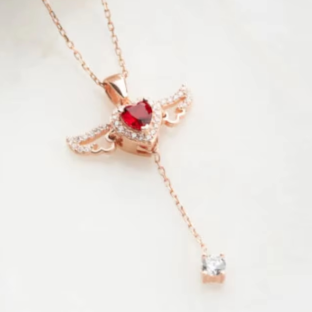 Collana con ciondolo a forma di gatto bicolore per donne e bambini
