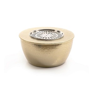 Bouilloire à thé en aluminium de qualité supérieure, couleur or, design tendance, forme ronde, chauffe-eau Dallah à prix abordable - Product Image 2