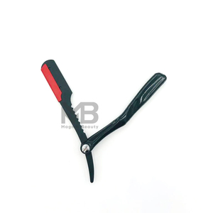 Rasoir de coiffeur manuel haute performance le plus vendu avec manche en bois et lames en acier inoxydable broderie de logo personnalisée - Product Image 2