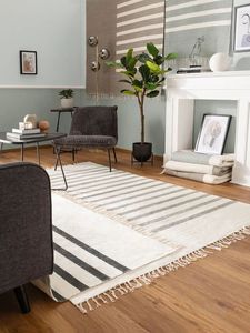 พรมขนสัตว์สีเทาอมเทาขนาด60x120ซม. สำหรับห้องรับประทานอาหารห้องโถง/ทางเข้าห้องนอนห้องนั่งเล่น - Product Image 6