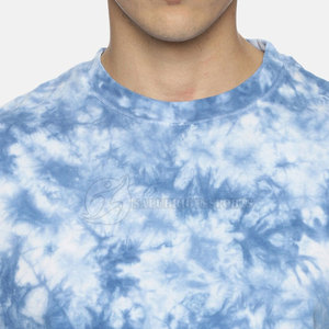 Nueva llegada de alta calidad de los hombres Tie Dye Camisetas Cantidad a granel en algodón teñido liso/tejido de punto de Bambú - Product Image 5
