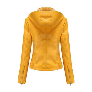 Trendy Women's <b>Quilted</b> Jacket OEM Custom Breathable Lightweight PU Leather Fashion Jacket Adults Casual Streetwear Outerwear - Product Image 2