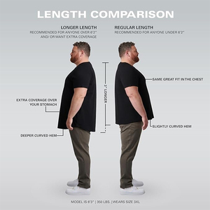 เสื้อยืดไมโครไฟเบอร์ไซส์ใหญ่และสูงสำหรับผู้ชายเสื้อยืดแบบสวมศีรษะสีเทาขนาดใหญ่พิเศษดีไซน์ตามสั่ง - Product Image 4