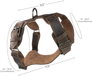 Harnais de chien en maille rembourré à la mode en cuir PU de style japonais en gros pour petits/moyens/grands chiens-Durable et respirant - Product Image 5