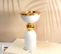 Porte-encens aromatique indien en métal or blanc de qualité supérieure, écologique, brûleur de Bakhoor de table, diffuseur pour la maison et l'hôtel