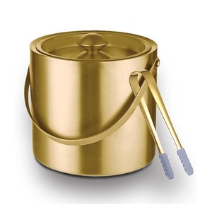 Cubos de hielo de la mejor calidad, de metal, latón, acero inoxidable, cerveza, cubos de hielo para Bar, enfriador de vino hecho a mano - Product Image 1