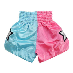 Meilleure qualité 100% Polyester hommes Muay Thai Shorts personnalisé couleur unie Durable matériau durable raisonnable Arts martiaux porter - Product Image 4