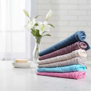 Serviette de bain et de visage en coton turc jacquard 100 % de la marque MYT-EX, motif moderne, 450 GSM, super absorbante, logo personnalisé, vente en gros - Product Image 2