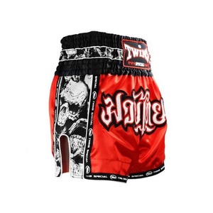 Shorts de Muay Thai professionnels, tissu satiné durable, séchage rapide, respirant, vêtements de sport pour hommes. - Product Image 2