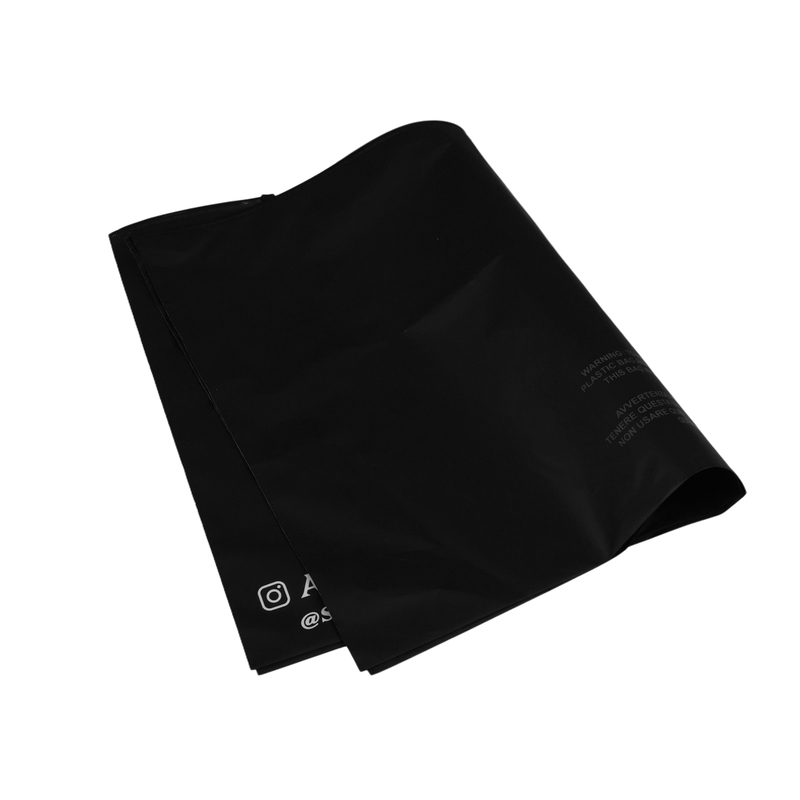 Custom Printed Logo Frosted Zipper Bag