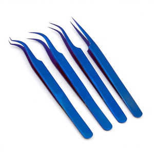 Pinzas de pestañas puntiagudas de acero inoxidable personalizables profesionales de alta calidad, extensión de pestañas duraderas y fáciles de usar, belleza falsa - Product Image 6