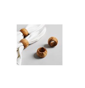 Lot de 2 ronds de serviette en bois écologiques de style rustique inachevé pour le bricolage, l'artisanat et la peinture. - Product Image 6