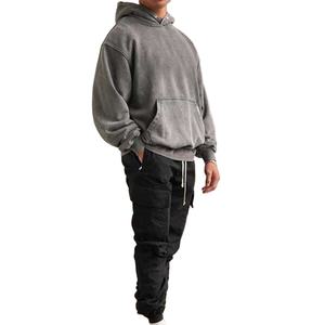 Sudadera con Lavado Ácido 2026 OEM Streetwear Algodón Grueso Corte Holgado Pedido al por Mayor MOQ Bajo Entrega Rápida Fabricante - Product Image 2