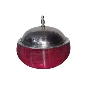 Casserole extérieure en bois rouge moderne en métal isolé parfait pour les services de restauration d'hôtel et d'événement - Product Image 1