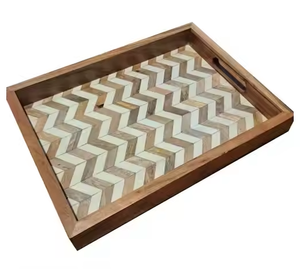 Nueva bandeja de servicio atractiva Diseño único Bone Restaurant & Hotel Supplies con incrustaciones de hueso o mango atractivo y la mejor calidad - Product Image 6