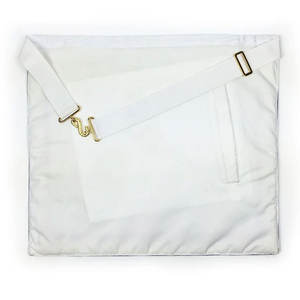 Tablier maçonnique Regalia brodé à la main de qualité supérieure Tablier de loge bleu maître passé Velours blanc et bleu marine - Product Image 4