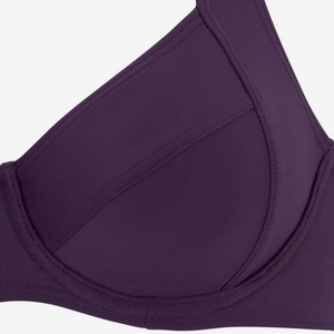 Women's Purple Two Piece <b>Bikini</b> <b>Set</b> Push Up Bra High Waist Bottom Spandex Polyester Swimwear - Product Image 3