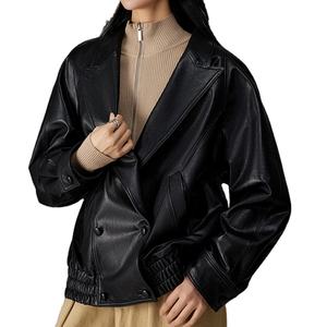 Chaqueta Acolchada de Piel de Oveja y Lona para Mujer, de Alta Calidad, Novedad, Casual, Impermeable, Personalizable OEM - Product Image 1