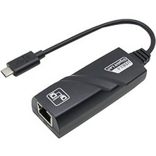 UD_AddOn 8in <strong>USB</strong> 3.1 (C) Male <strong>to</strong> RJ-45 Female Black Network <strong>Adapter</strong> Cable