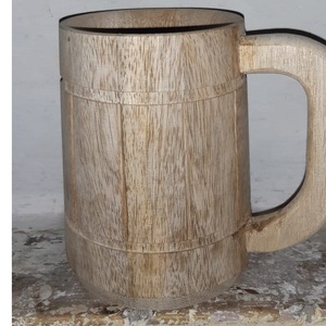 Mug en bois artisanal classique personnalisé pour la maison, le bureau, l'hôtel, mug à bière en bois, mug à thé, avec la meilleure qualité, grossiste d'Inde - Product Image 3