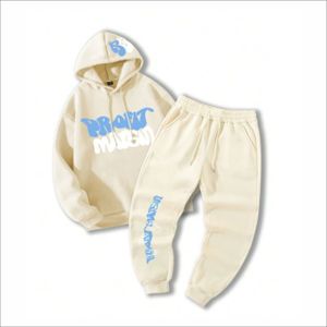 Ropa de calle informal con estilo para hombre, estampado personalizado, patrón sólido 3D para estampado Puff, Sudadera con capucha, pantalones de chándal, Terry francés de peso pesado Plus - Product Image 2