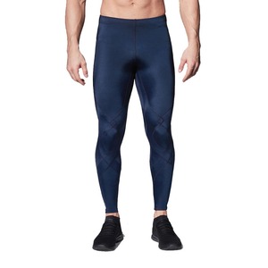 Pantalones deportivos de compresión para hombre para entrenamiento atlético para correr personalizados, mallas de compresión elásticas de 2 vías de poliéster Spandex - Product Image 1