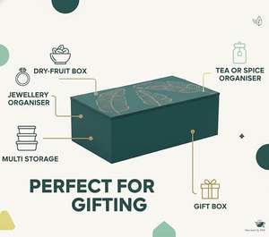 Boîte à bijoux en bois artisanale imprimée, fermeture sécurisée, capacité personnalisée, emballage personnalisé, logo pour usage personnel/professionnel - Product Image 5