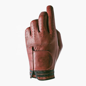 Fabricación profesional de guantes de golf de cuero negro para hombre personalizados de alta calidad baratos - Product Image 5