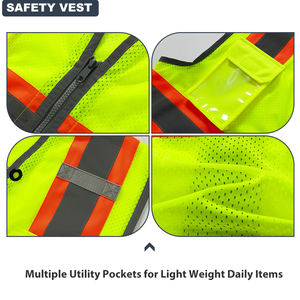 Gilet de sécurité réfléchissant haute visibilité en gros d'usine - Product Image 5