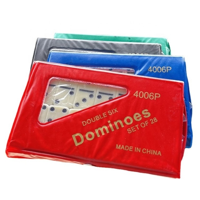 28pcs Dominoes Set Card Chess Board Game Toys PVC Storage Box Popular Board Teaching Aids Christmas Thanksgiving Day Easter Gift