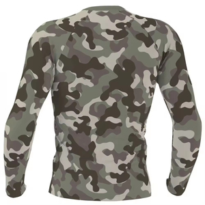Camiseta de compresión para hombre, camiseta de manga larga negra, Camiseta larga informal transpirable de secado rápido para Fitness Skin - Product Image 4