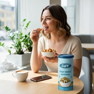 Glee Impex Chaat Masala Makhana, Snack Saludable Picante Bajo en Grasas y Sin Gluten, Estilo Pringle en Frasco, Alto en Proteínas y Fibra - Product Image 2