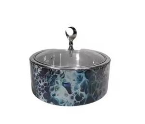 Couvercle de conception martelé en métal de couleur noire en forme d'hexagone Casserole de qualité alimentaire - Product Image 6