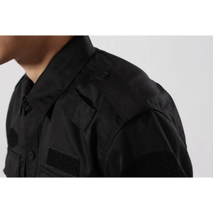 Camisa de Manga Larga de Poliéster Elástico para Guardias de Seguridad con Pantalones Cargo, Uniformes de Trabajo de Verano, MOQ Bajo, Chaquetas de Seguridad con Camuflaje - Product Image 4