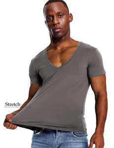 O-cuello de manga corta sólido transpirable personalizado Tri Blend impreso Camiseta para los hombres - Product Image 5