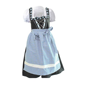 Costume traditionnel d'Oktoberfest 2025, belle robe Trachtenmode Dirndl pour femme, broderie bavaroise allemande, ensemble mini vichy - Product Image 1
