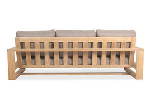 Moderno nuevo conjunto de muebles de teca al aire libre sofá de madera maciza juegos de jardín para el hotel de Indonesia - Teak A Lounge Sofá Garden Set - Product Image 6