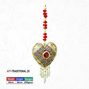 Artificial Traditional Golden Heart Medallion - Product Image 1