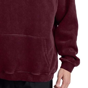 Sudadera con Capucha Vintage Desgastada para Hombre, Sudadera Holgada de Estilo Urbano para Parejas con Lavado Ácido - Product Image 6