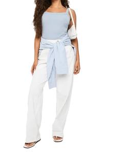 Lo último en Top corto sin mangas con cuello cuadrado para mujer 2025, camiseta sin mangas Sexy de alta calidad para mujer, camiseta informal ajustada de Color sólido personalizada - Product Image 3