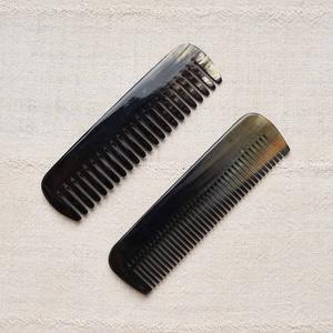 Mini Peine Multiusos de Cuerno de Búfalo, Herramienta de Peinado para Salón y Barba, Fácil de Usar, Color Natural, Precio de Fábrica - Product Image 4